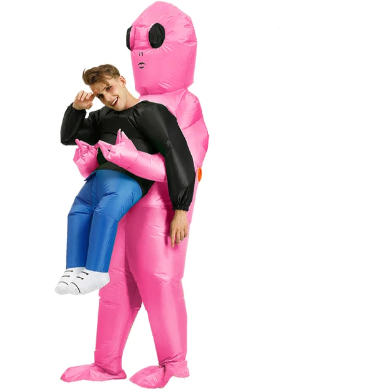 Alien Kostuum Opblaasbaar Carnaval Kinderen en Volwassenen