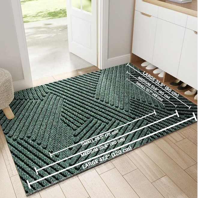 Antislip Deurmat | Vuilopvangmat voor binnen & buiten | Entralux