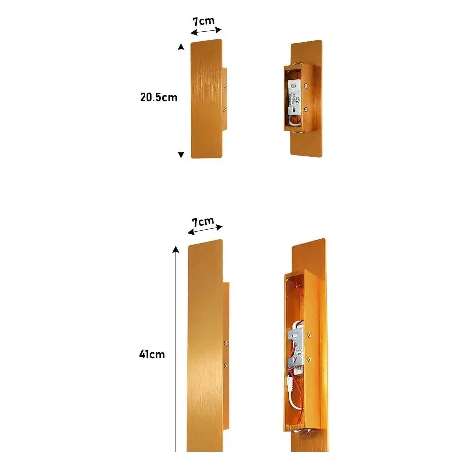 Applique LED LuxeWall - Buiten - Modern - Aluminium