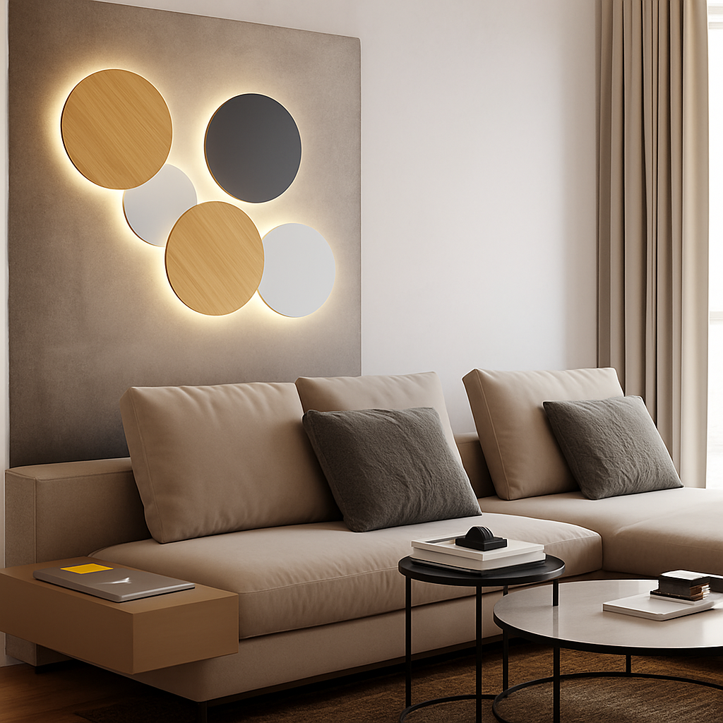 Ronde LED-Wandlamp Eclipse (enkel)