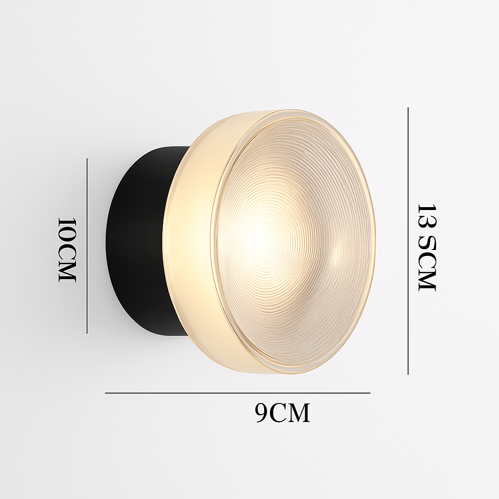 Moderne ronde Wandlamp LED Glas Wandlamp Woonkamer Gang Korridor Slaapkamer Badkamer Woondecoratie Binnenverlichting
