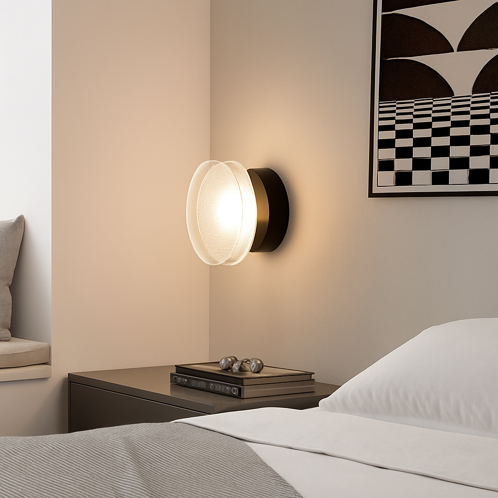Moderne ronde Wandlamp LED Glas Wandlamp Woonkamer Gang Korridor Slaapkamer Badkamer Woondecoratie Binnenverlichting