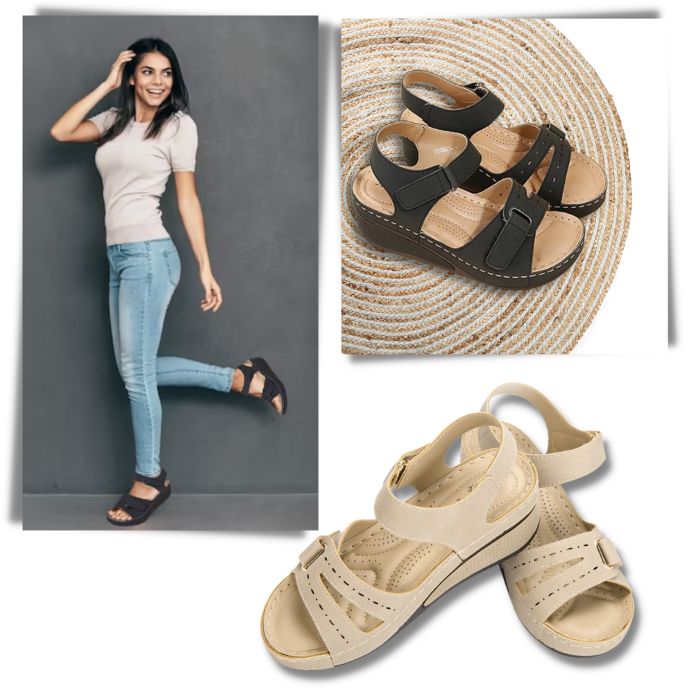 Orthopedische Sandalen met Hielondersteuning voor Dames