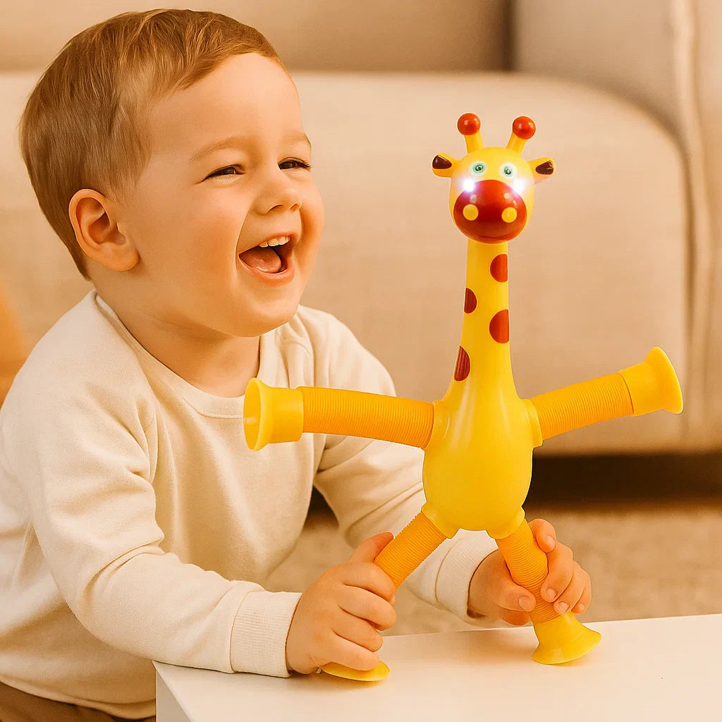 Sensorische Zuignap Giraffe Baby Speelgoed