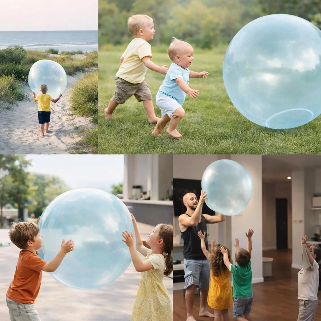 Opblaasbare Speelbal XXL | Kleurrijke Gummibal voor Kinderen | BlubberBall