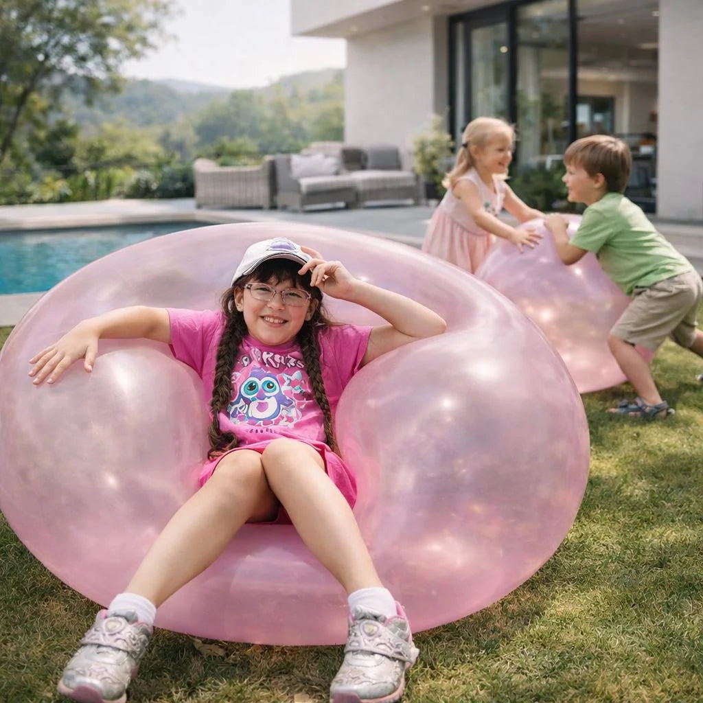 Opblaasbare Speelbal XXL | Kleurrijke Gummibal voor Kinderen | BlubberBall