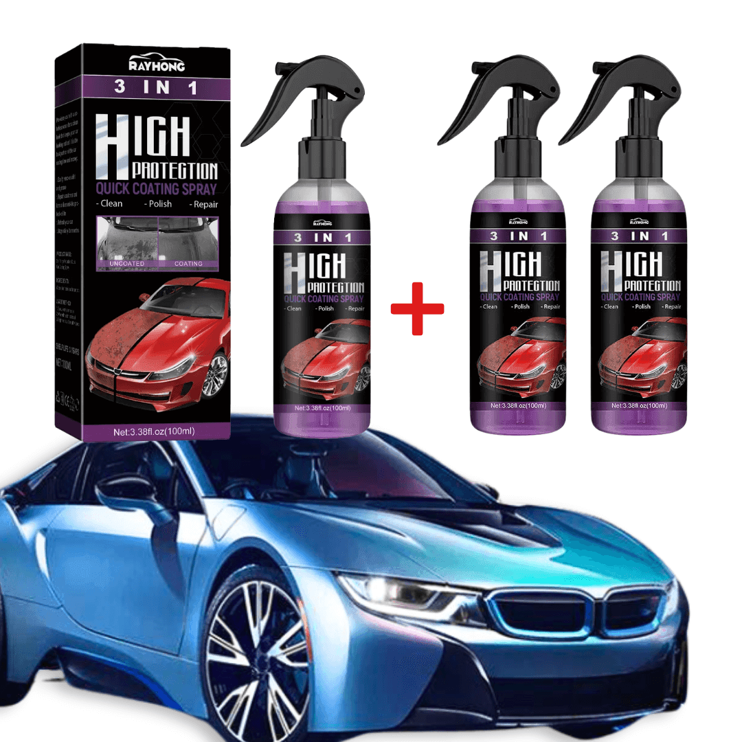 AutoGlanz - 3-in-1 Nano Keramische Coating Spray | 1+2 Gratis