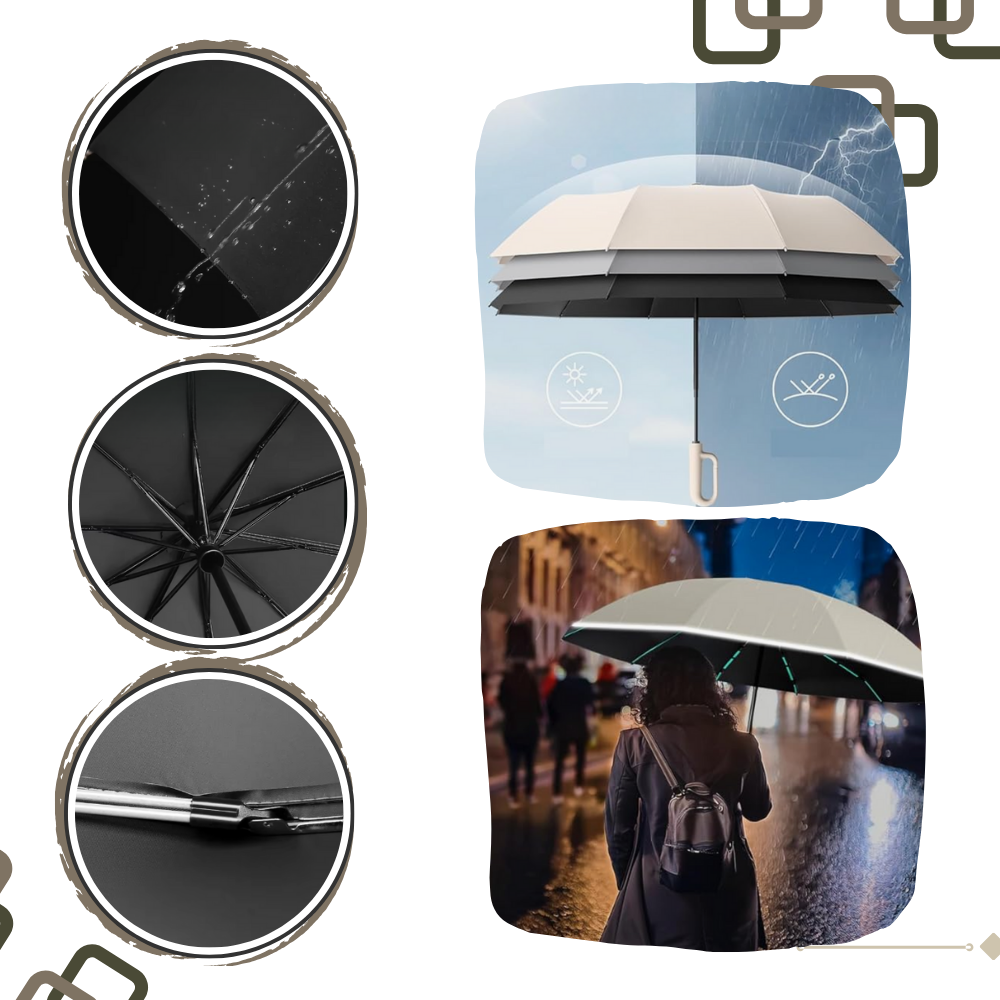 Automatische Vergrendel Windbestendige Paraplu