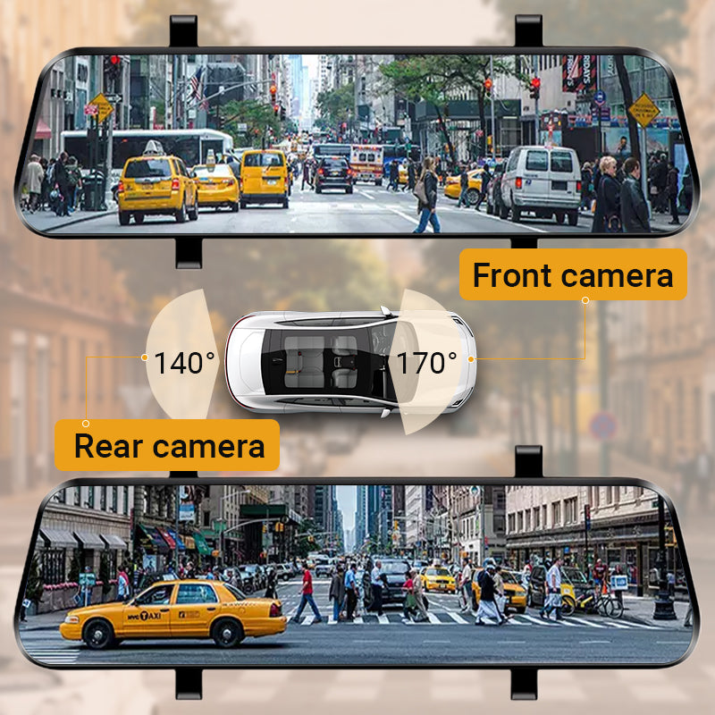 LuxAuto Elite 10" HD Touchscreen Recorder | Multifunctionele auto recorder met geavanceerde functies