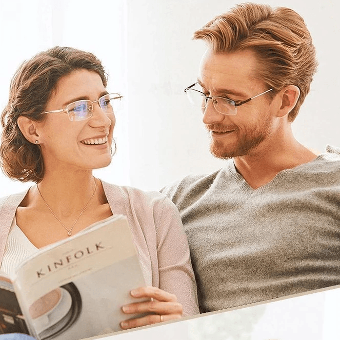 Titanium Progressieve Ver- en Nabereik Dual-Use Leesbril