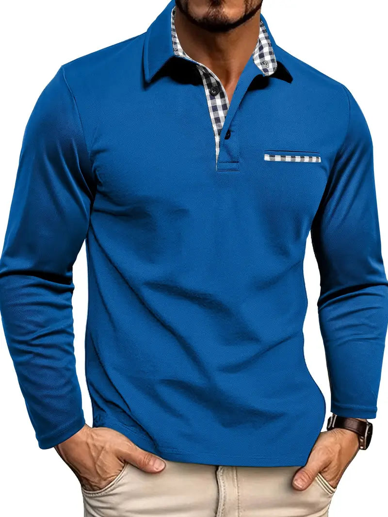 Chris | Heren Winter Lange Mouwen Polo-Shirt