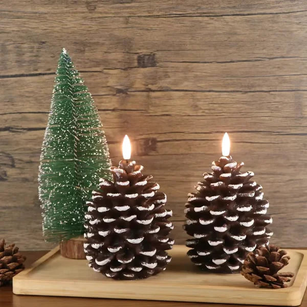 PineGlow LED Kaars | Sfeervolle verlichting met een natuurlijke uitstraling