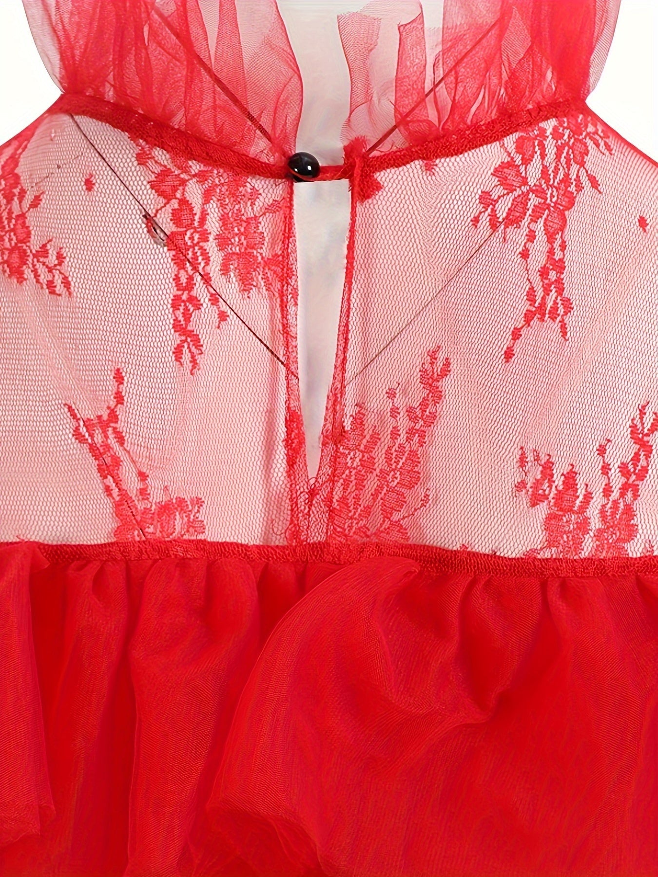 Dames Gothic Kant Halloween Film Kostuum Jurk | Gelaagde Maxi