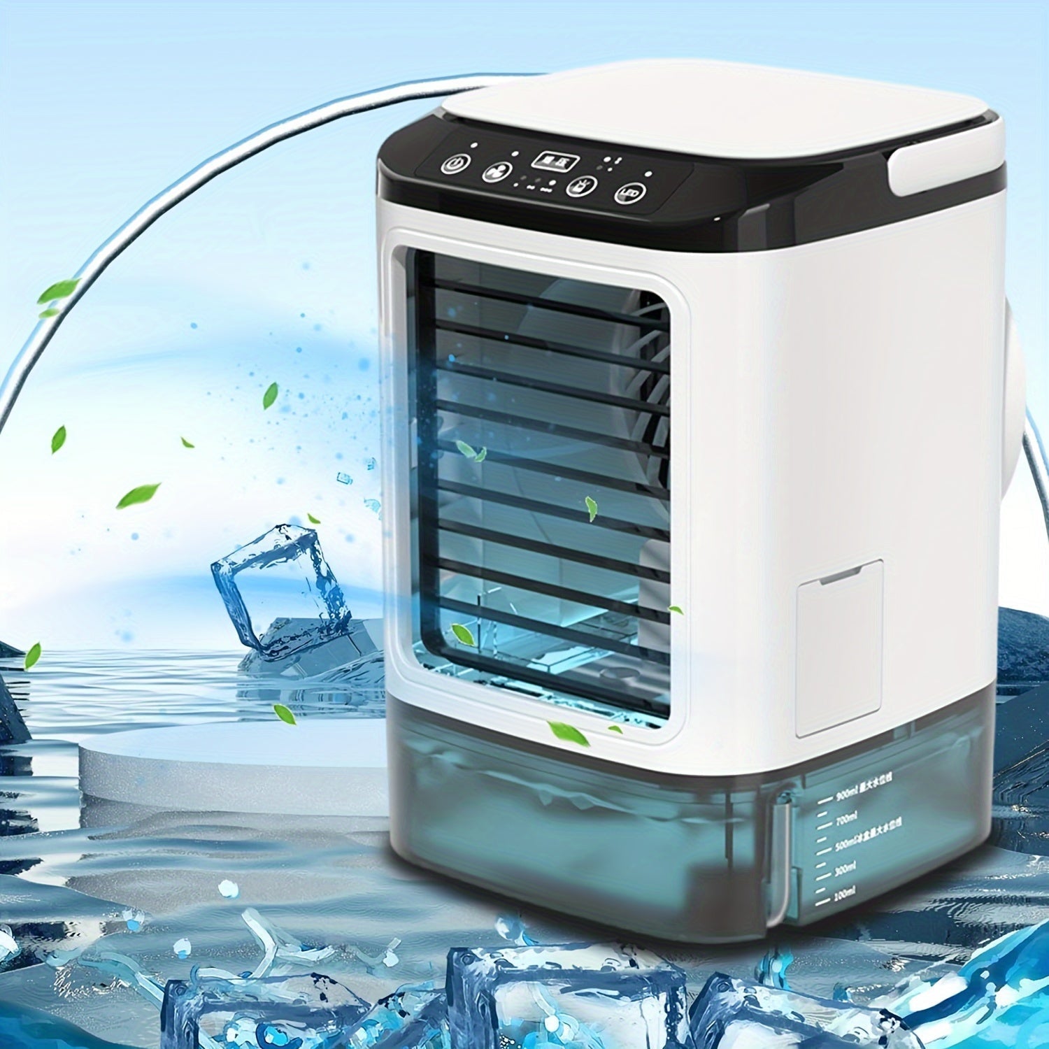 Mini Portable Airconditioner Koel met Water – USB Voeding met Groot Reservoir