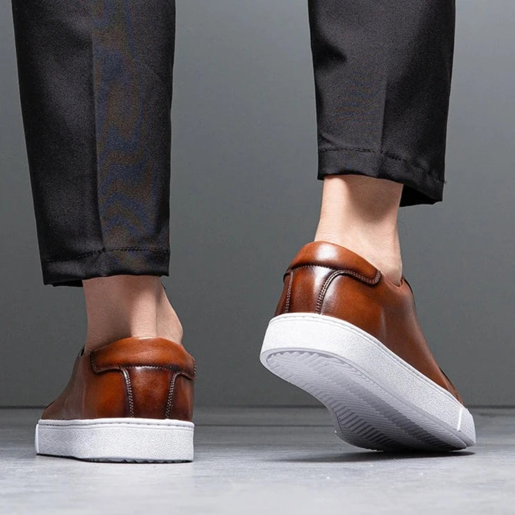Leren Sneakers Heren - Stijl & Comfort - David™