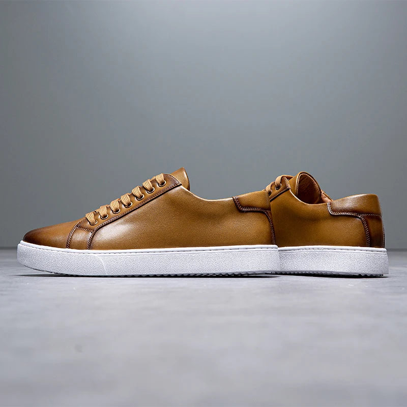 Leren Sneakers Heren - Stijl & Comfort - David™