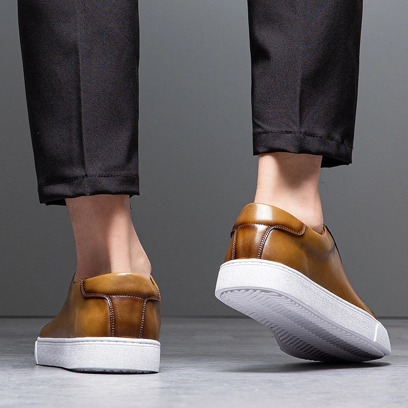 Leren Sneakers Heren - Stijl & Comfort - David™
