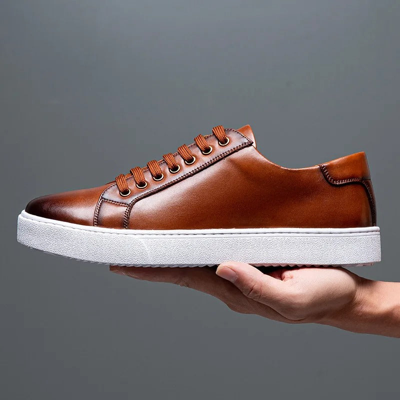 Leren Sneakers Heren - Stijl & Comfort - David™