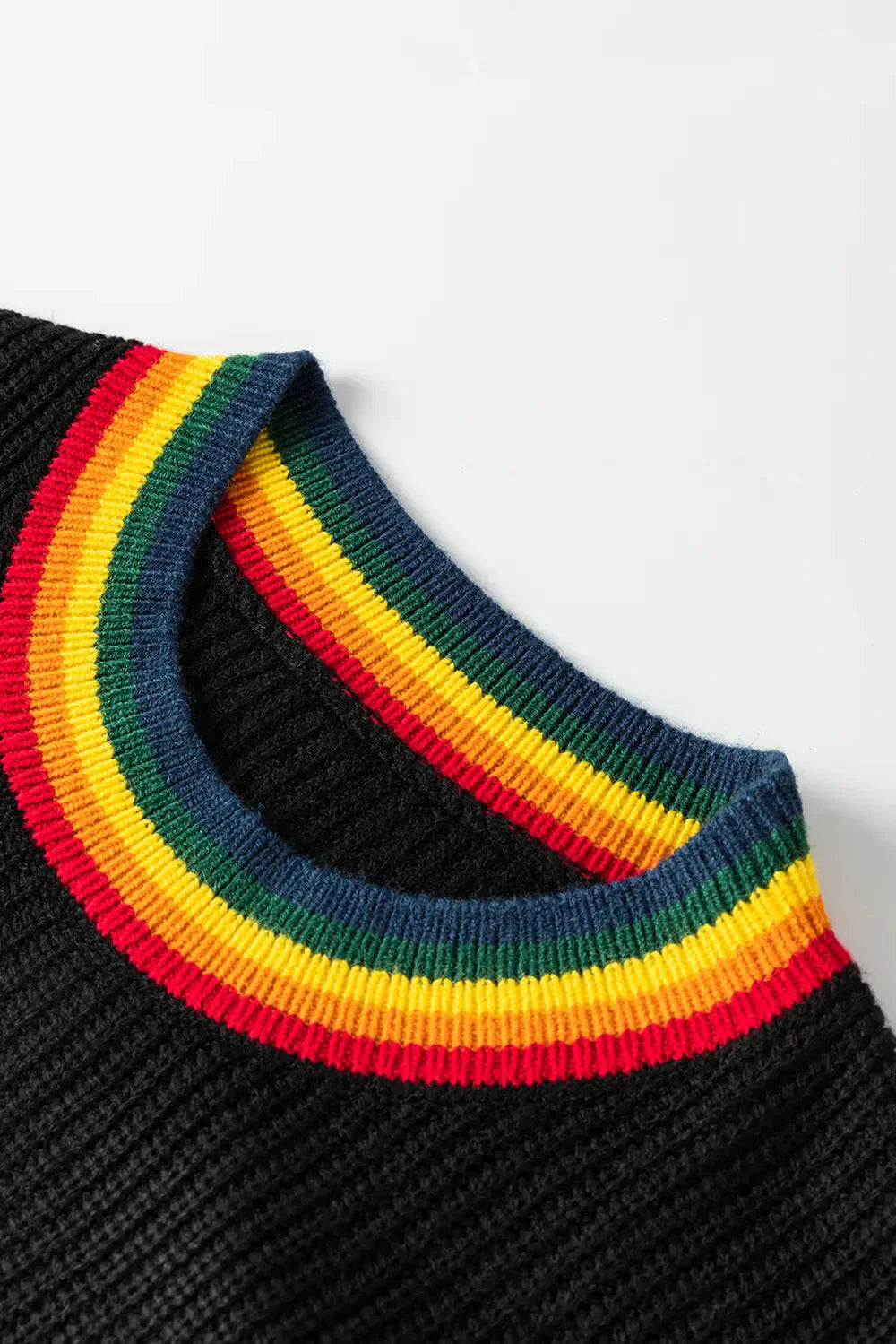 Vrolijke & Heldere Regenboogrand Kersttrui