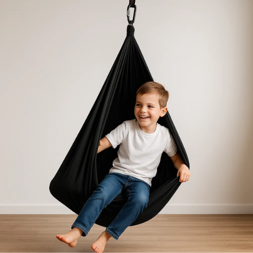 RustNest – Katoenen Sensorische Therapieschommel voor Kinderen