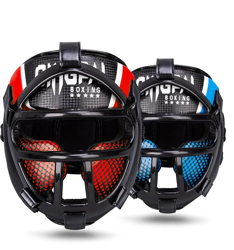 Premium Hoofdbeschermer met Gezichtsbeschermmasker – FightGuard