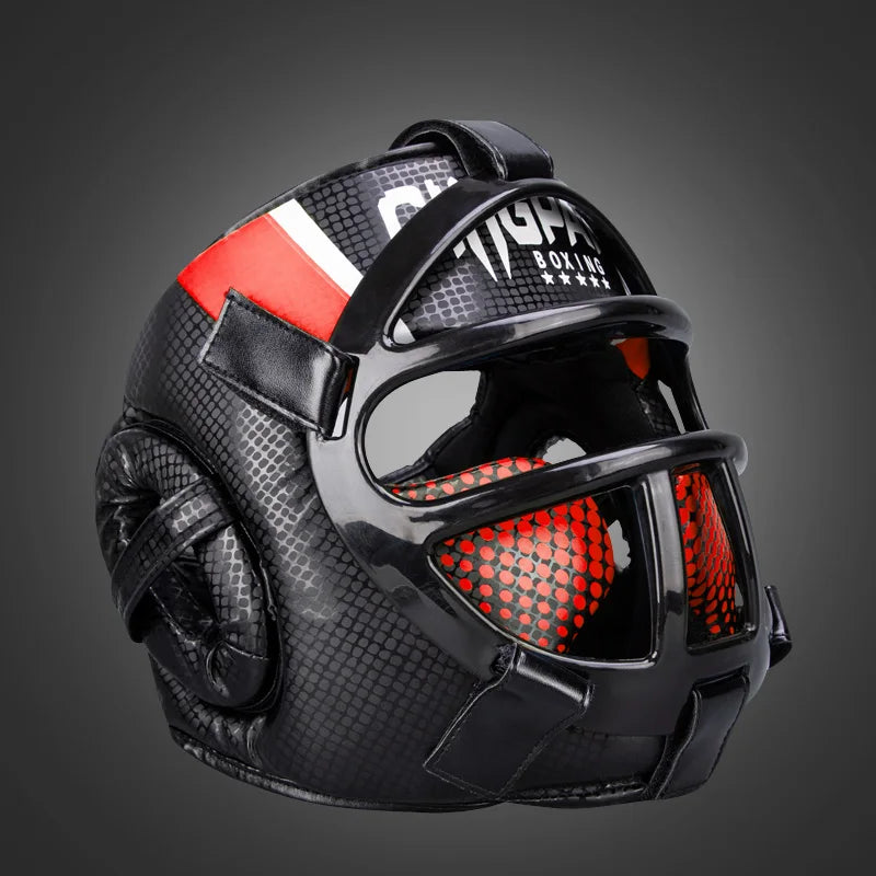 Premium Hoofdbeschermer met Gezichtsbeschermmasker – FightGuard
