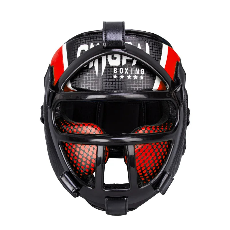 Premium Hoofdbeschermer met Gezichtsbeschermmasker – FightGuard