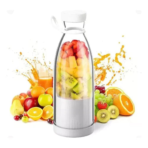Compacte Draagbare Smoothie-Mixer met Fruitcontainer en Drinkdop