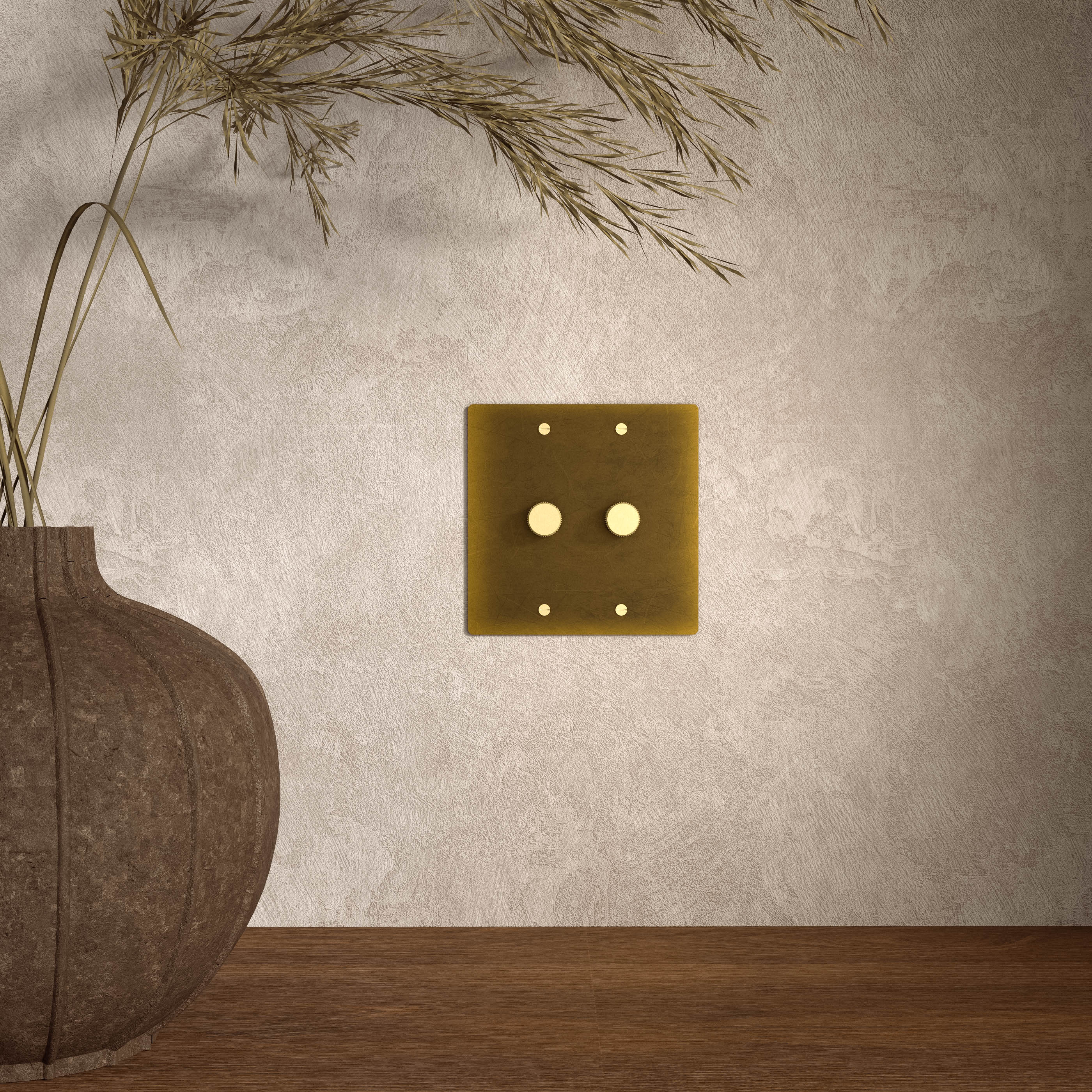 Messing Dimmer Schakelaar