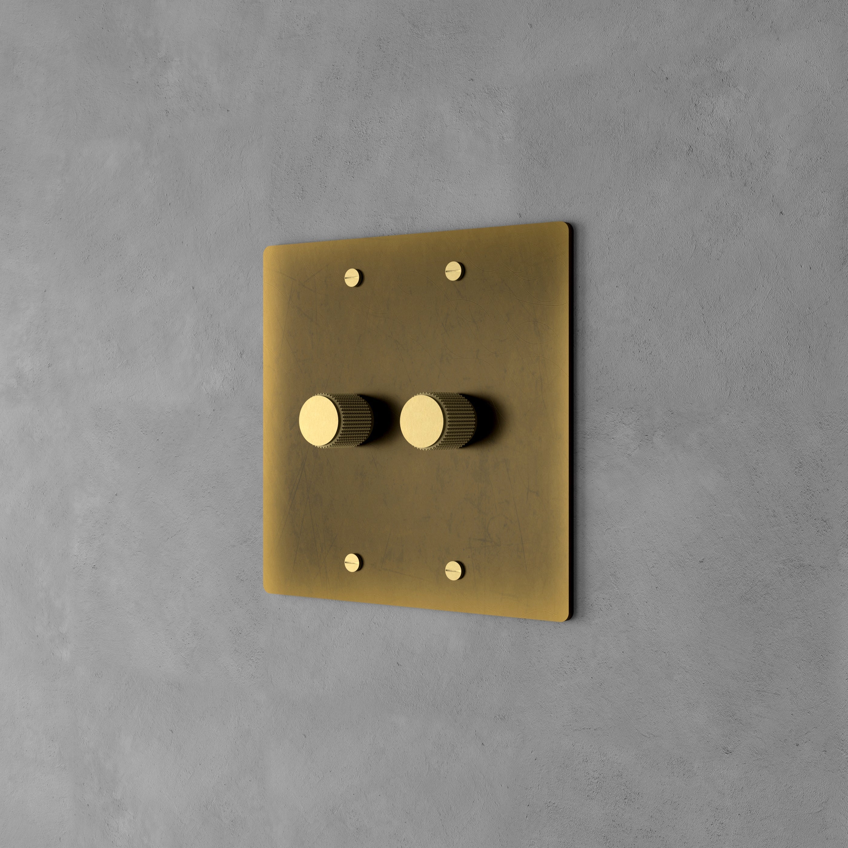 Messing Dimmer Schakelaar