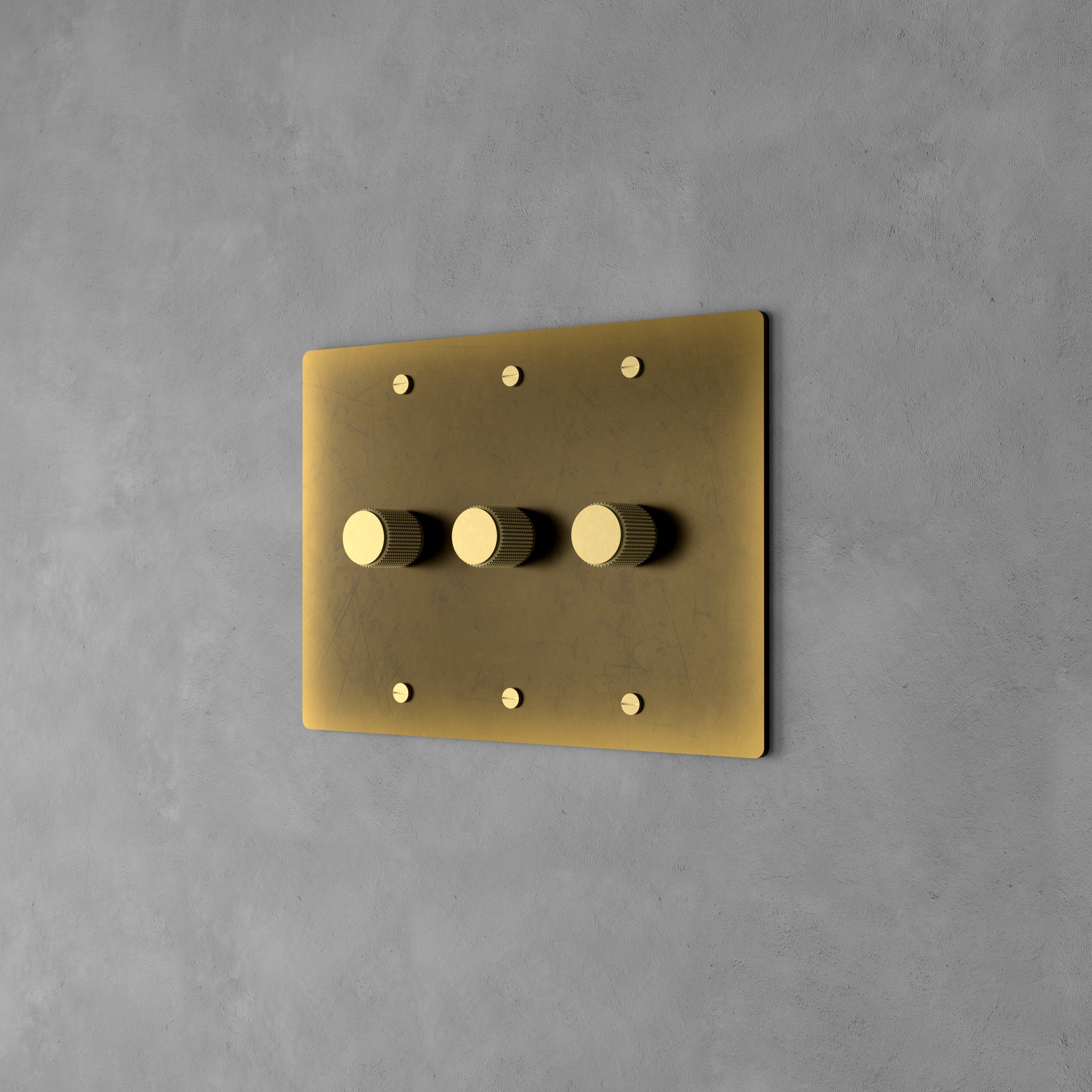 Messing Dimmer Schakelaar