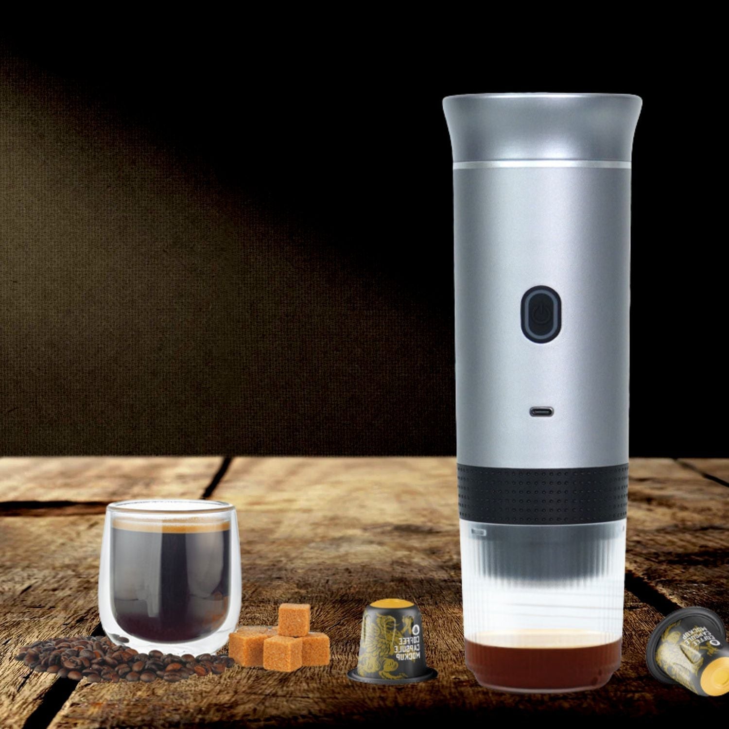 CaféÉlite Luxe 3-in-1 | Draagbare espressomachine voor perfecte koffiebeleving