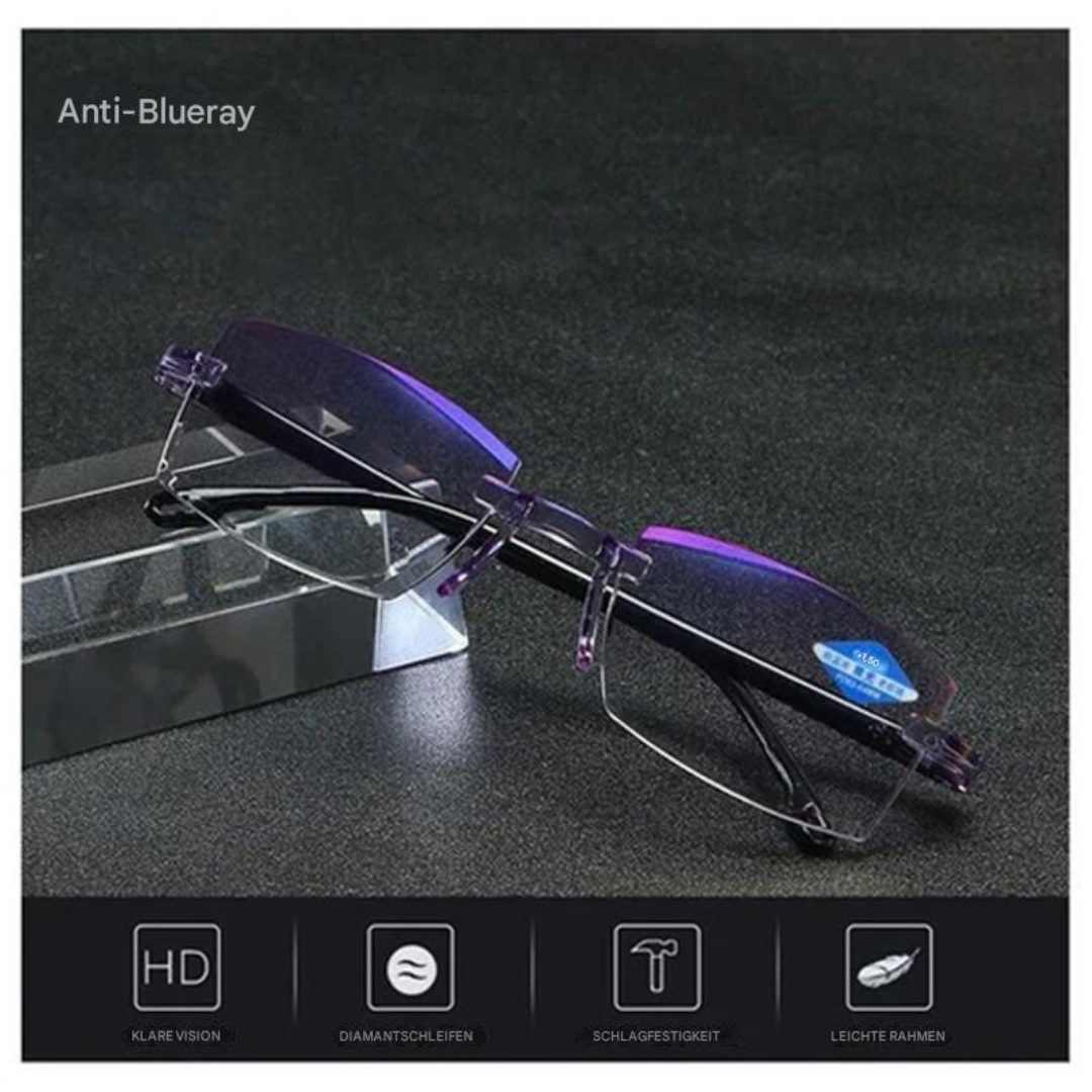 Bril met blauwlichtfilter en multifocale glazen – VisionGuard