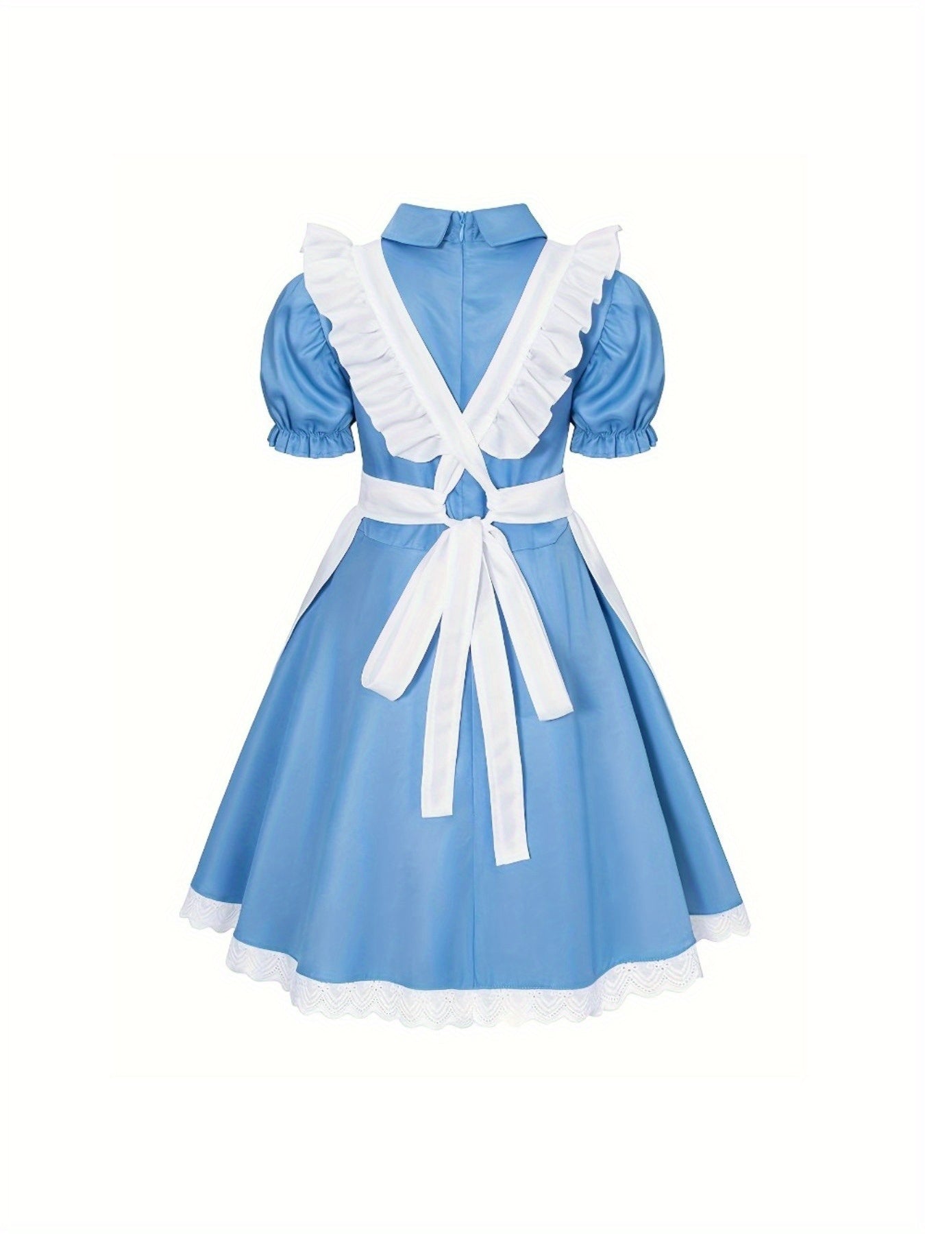 Meisjes Klassieke Puff Sleeve Halloween Kostuum Jurk Set | Mini