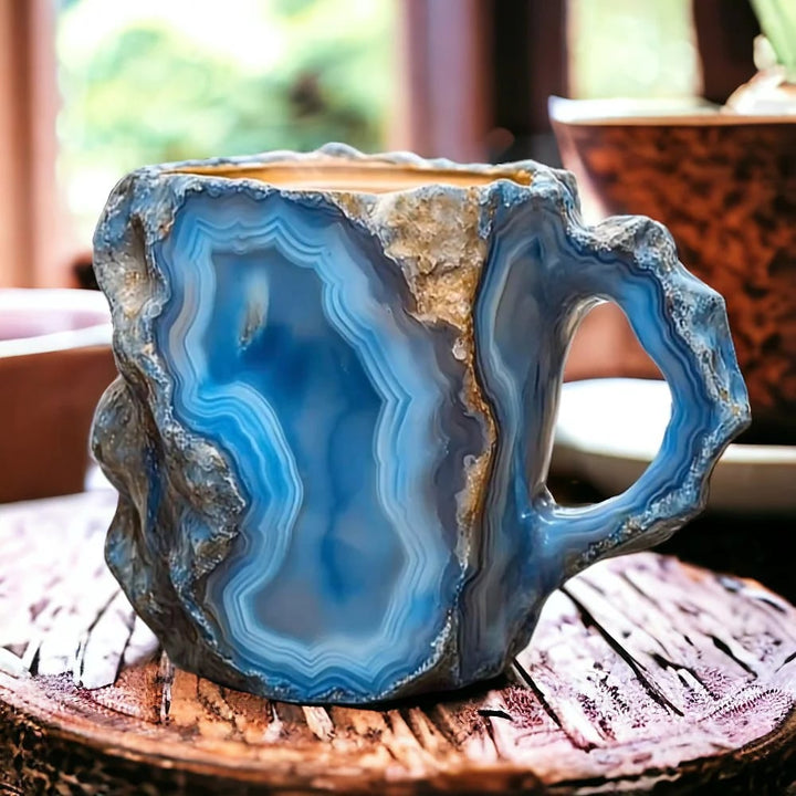 Koffiemokken GlaceCup | Handgemaakt & Minerale Kristal | Isolerend & Magnetronbestendig | 350–450 ml