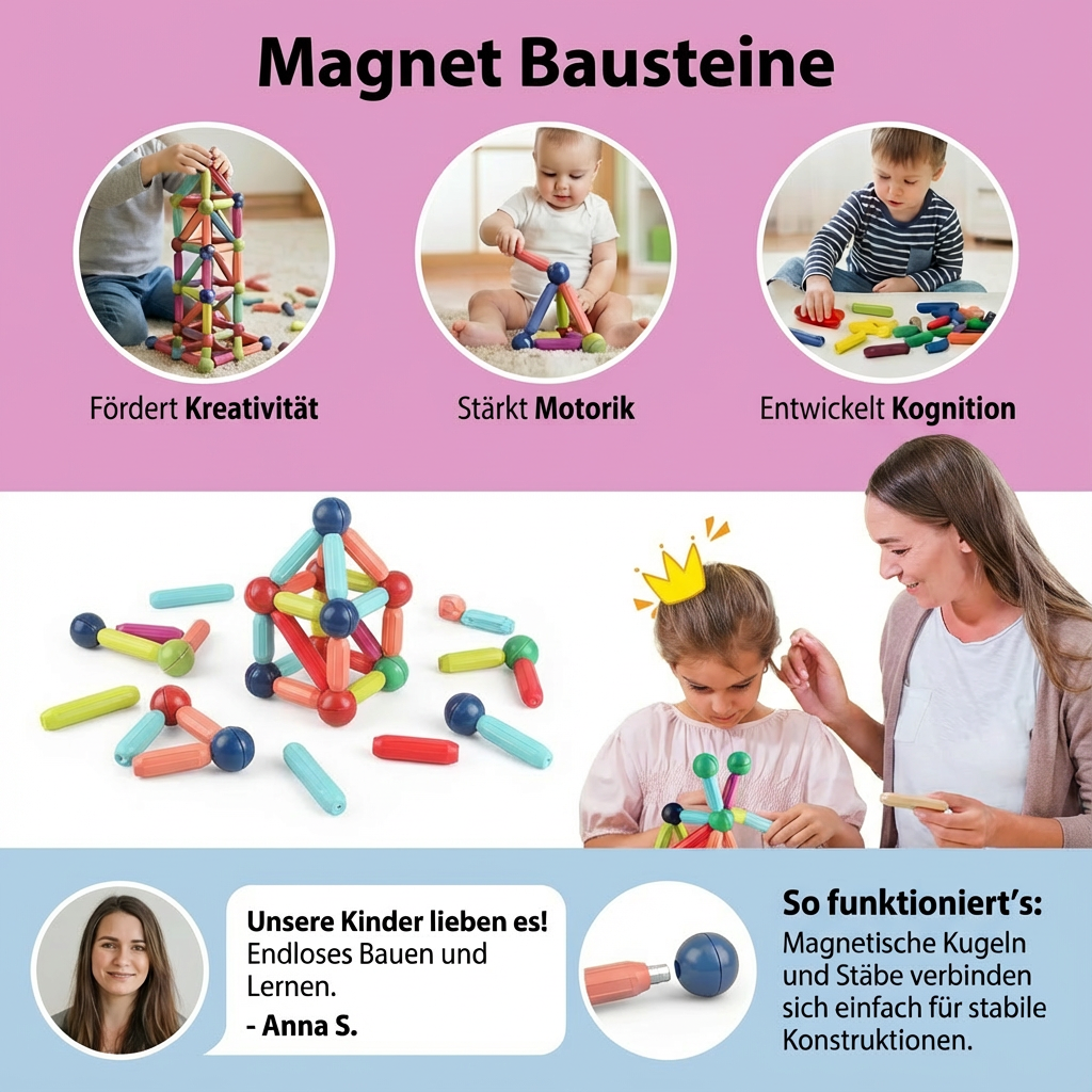 Magnetische Bouwstenen Creatieve Speelset
