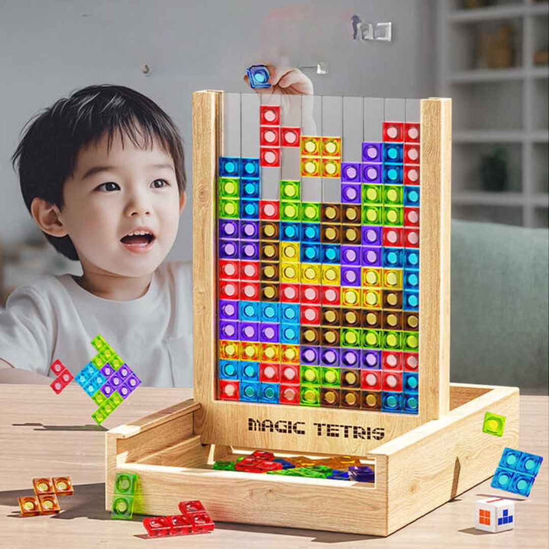 Magisch Tetris Spel van Hout (Standaard Model)