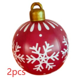 Opblaasbare Christmas Kerstbal 60 cm – Weerbestendige PVC Kerstdecoratie voor Buiten