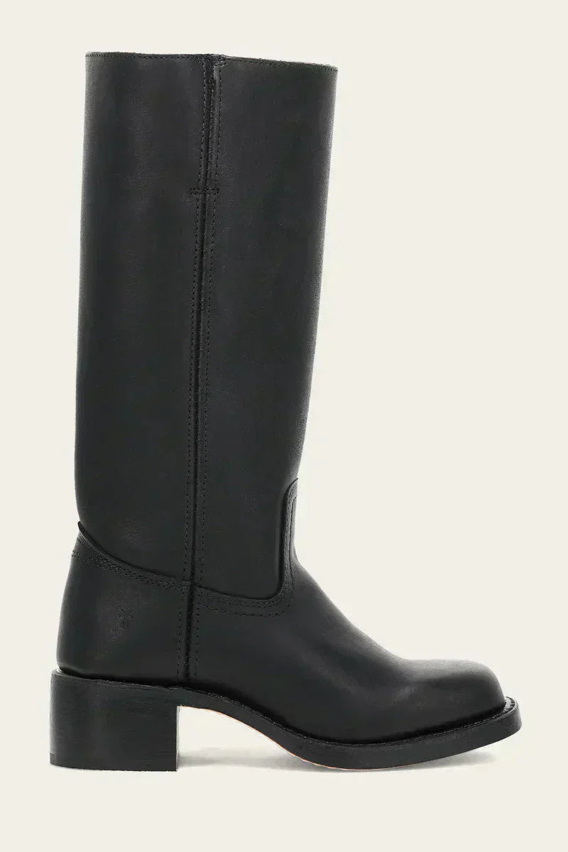 WesternSoul hoge dameslaarzen – stijlvolle leren look met blokhak en western-flair