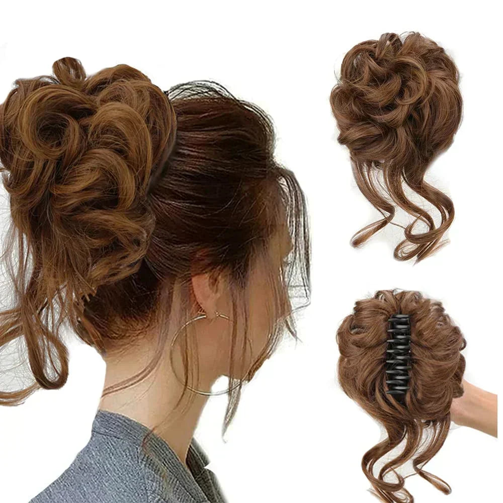 CurlyBun: Direct Gelockt Knot Haar Klem