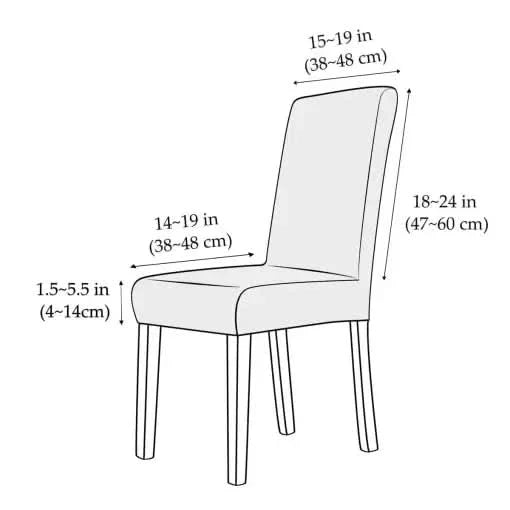 Premium stretch hoezen voor stoelen voor duurzame bescherming