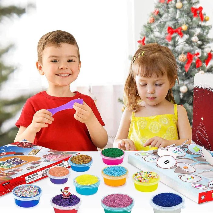 24 Dagen Slijm Adventskalender voor Kinderen – Kerst Countdown