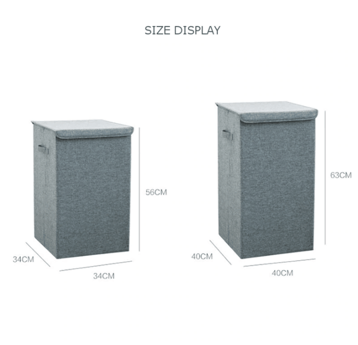 Bamboe Linnen Wasmand Met Deksel