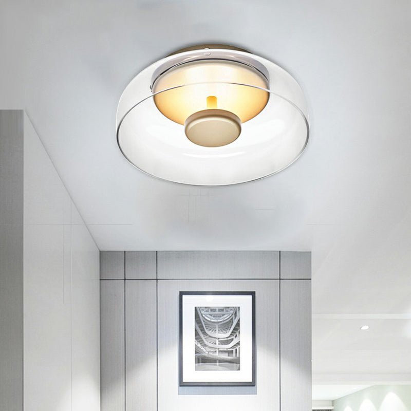 CrystalShine LED Plafondlamp | Modern Glazen Ontwerp