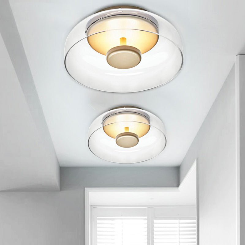 CrystalShine LED Plafondlamp | Modern Glazen Ontwerp