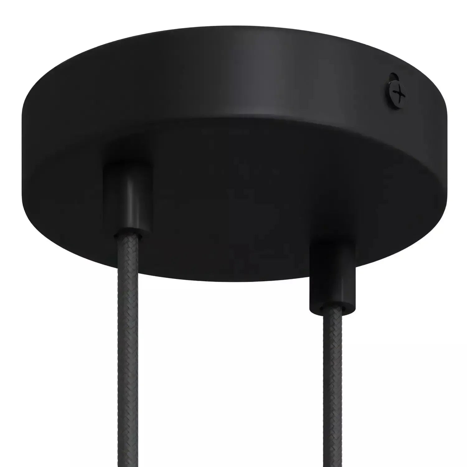 Rozetten voor 2 Lampen Cilinder Ø12 Zwart