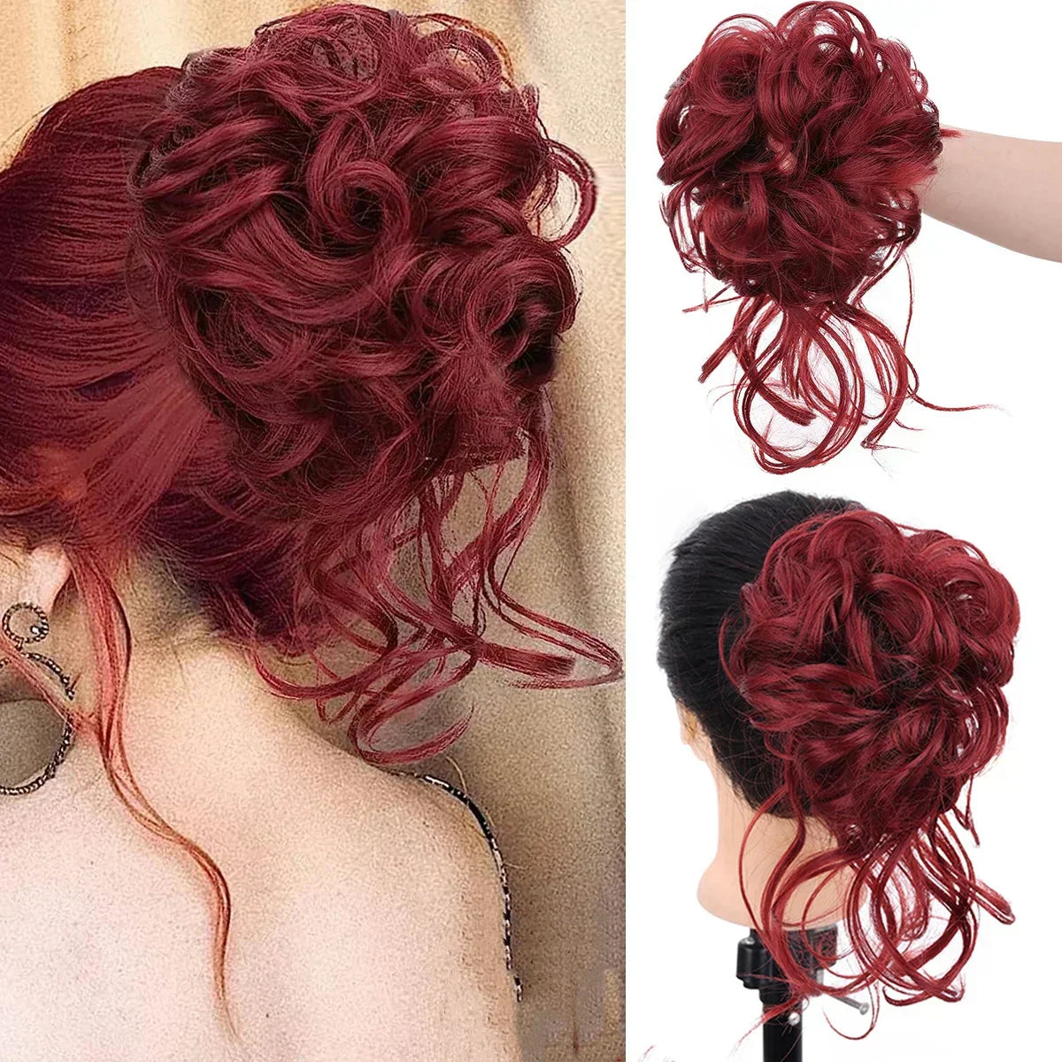 CurlyBun: Direct Gelockt Knot Haar Klem