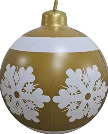 Opblaasbare Kerstbal Buiten Decoratie 60cm – Weerbestendige PVC Kerstdecoratie