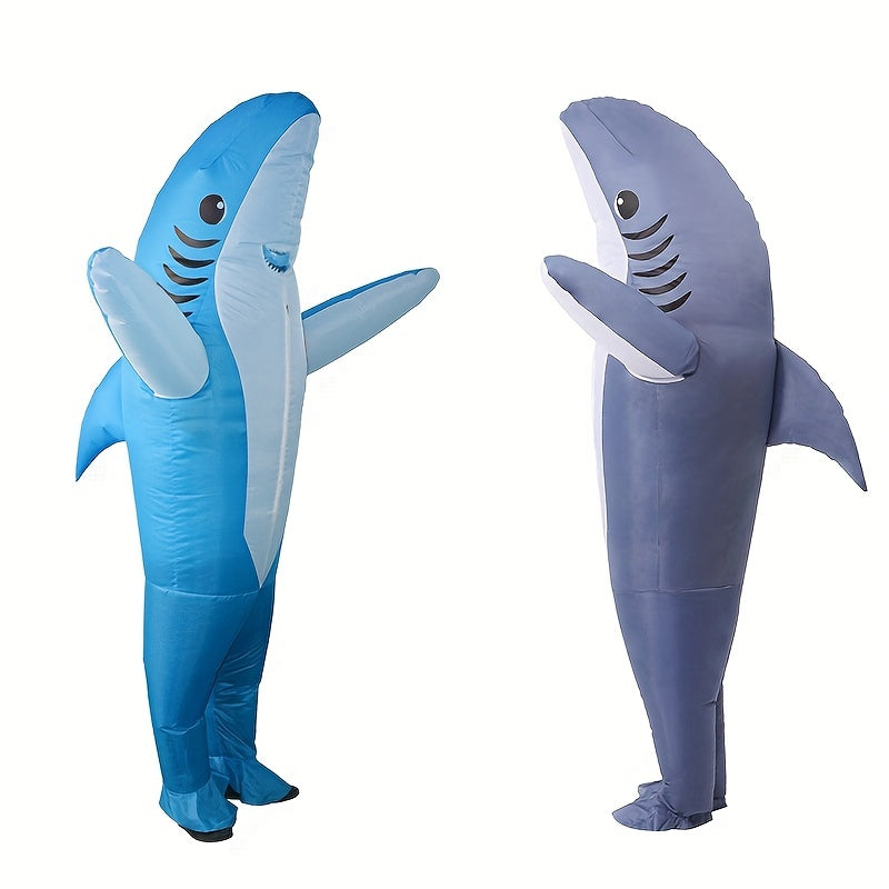 Unisex Opblaasbare Haai Halloween Kostuum | Grappig Volledig Lichaam