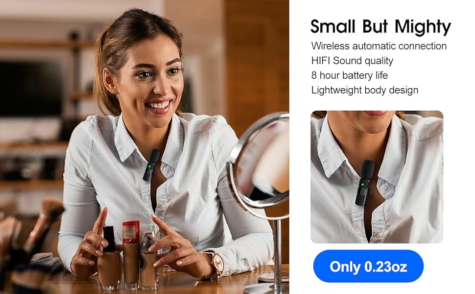 2-Pack Draadloze Microfoon voor iPhone iPad